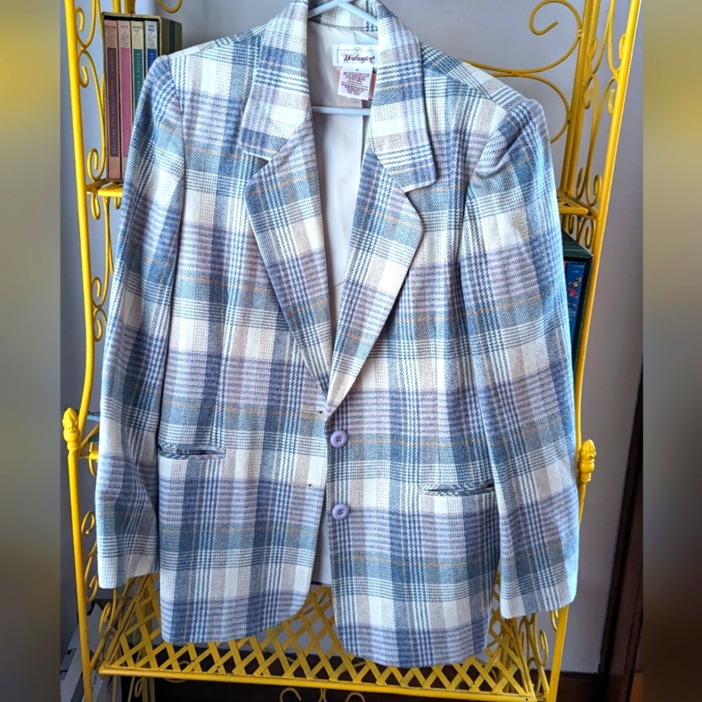 Plaid Blazer by Worthington